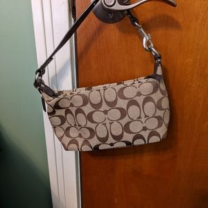 Small brown coach bag